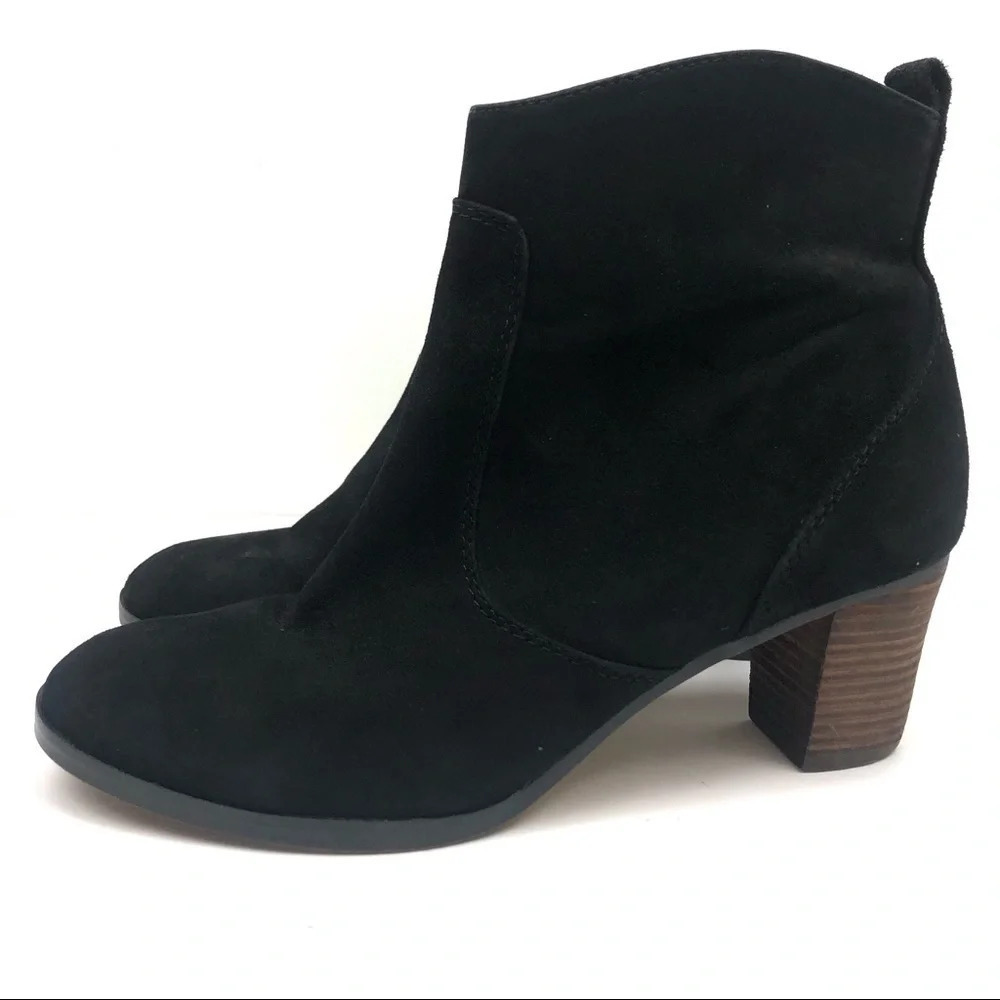 J. Crew | Black Quinn Suede Ankle Boots Booties